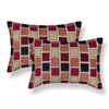 Sherry Kline Stonewall Red Boudoir Decorative Pillows (Set of 2)