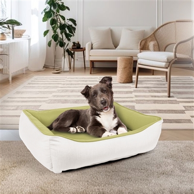 SunbrellaÂ® Outdoor/Indoor Reversible Double Sided Cuddler Dog Bed with Bumper  by Austin Horn Classics