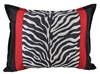 Sherry Kline True Safari Red White Black Boudoir Pillow