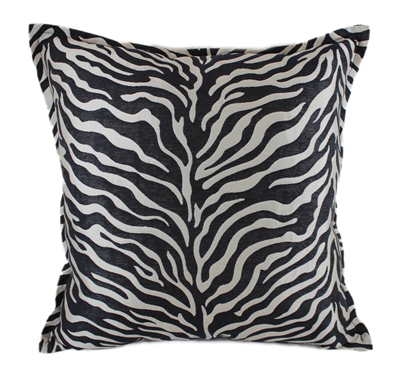 Sherry Kline True Safari Red White Black 18-inch Square Pillow