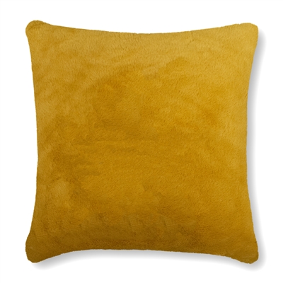 Thread and Weave Fury Tail Gold 20-inch Faux Fur Pillow