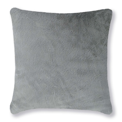 Thread and Weave Belmont Light Grey Faux Fur 20-inch Pillow