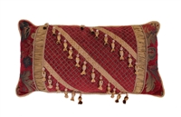 Austin Horn Classics Verona Red Boudoir Pillow