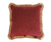 Austin Horn Classics Verona Red 18-inch Red Chenille Square Pillow