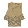 Sherry Kline Zenith Taupe 3-piece Embellished Towel Set