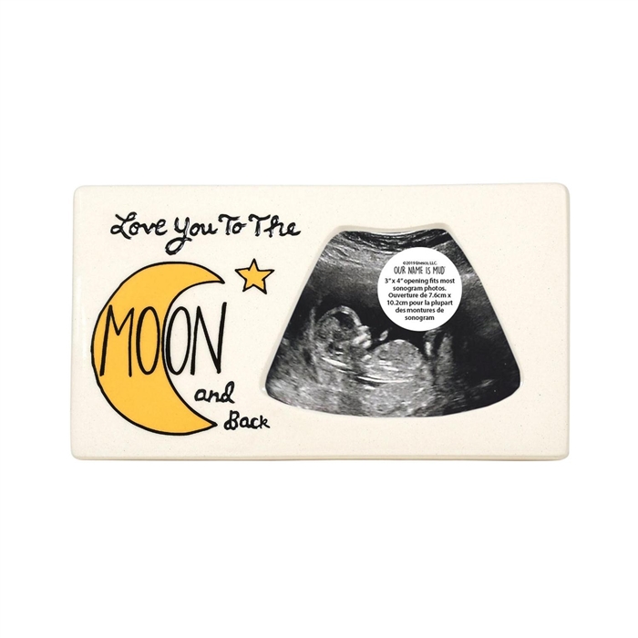 Our Name Is Mud | Love You To The Moon Sonogram Frame ONM6006732 | DBC Collectibles