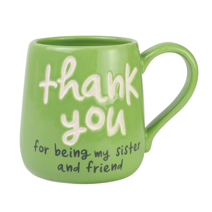 Sister Gift Engraved Thank You Mug