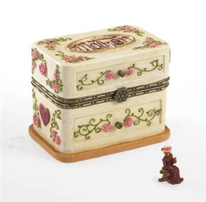Boyds Bears - Momma's Box Of Jewels With Hattie Bloominlove - Treasure Box
