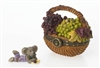 Boyds Bears - Concorde's Grape Basket With Frenchie McNibble - Treasure Box