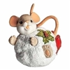 Charming Tails Mouse Inside Snowball Christmas Ornament 135564