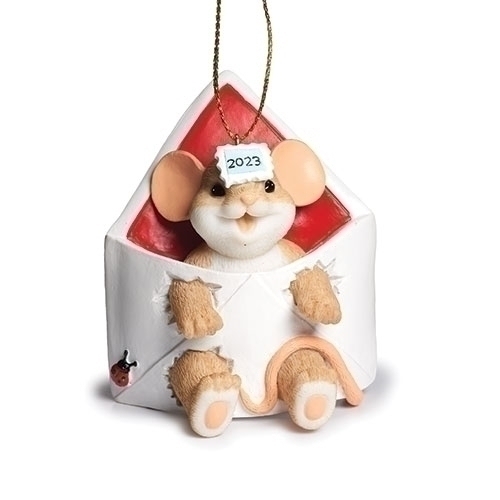 Charming Tails | 2023  Dated Christmas ornament 136042 | DBC Collectibles