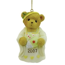 Cherished Teddies - Tis The Season To Be Filled With Love Dated 2007 Bell Ornament