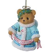 Cherished Teddies - Wishing You A Heavenly Holiday Dated 2012 Bell Ornament
