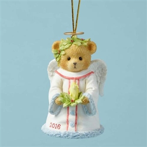 Cherished Teddies - Bringing Good Tidings Of Great Joy Dated 2016 Bell Ornament