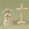 Foundations - Girl Communion Figurine And Cross Set