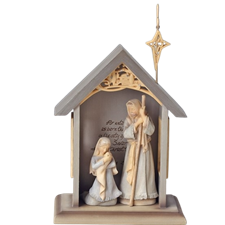 Foundations - 3 Piece Mini Holy Family With Stable Set