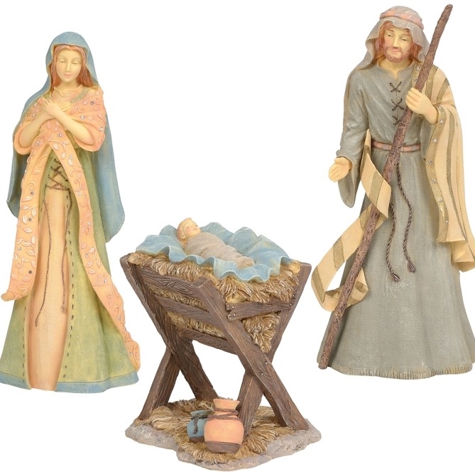 Foundations  - Holy Family Nativity, Set of 3