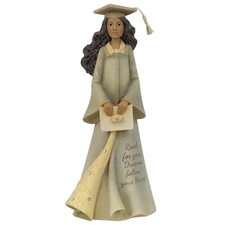 Foundations - Graduation Girl African American Figurine