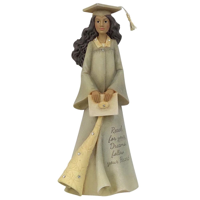 Foundations - Graduation Girl African American Figurine