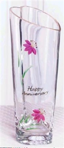 Fenton - Happy Anniversary Heart Shaped Vase