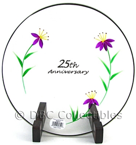 Fenton - 25th Anniversary Clear Glass Plate