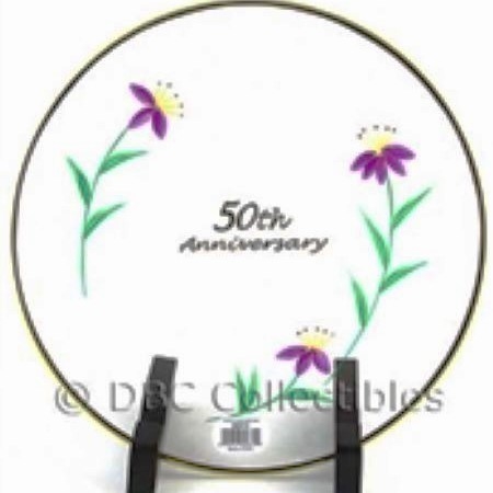 Fenton - 50th Anniversary Clear Art Glass Plate