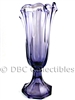 Fenton Violet Hankerchief Swung Vase