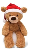 Christmas Fuzzy Bears - Tan