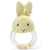 Polka Dot Plush Roly Polys Bunny Ring Rattle