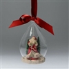 The Heart Of Christmas - Santa Scene Glass Ornament