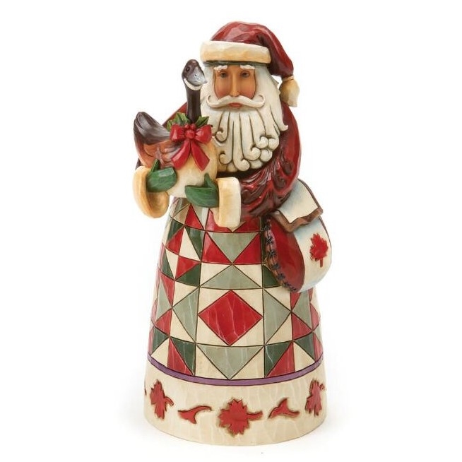 Jim Shore Heartwood Creek - - Revel In A Reveillon Canadian Santa