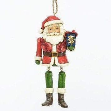 Jim Shore Heartwood Creek - Santa Dangling Arm Ornament