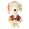 Peanuts by Jim Shore - Snoopy Santa Mini Figure