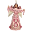 Jim Shore Heartwood Creek - Hope Breast Cancer Awareness Angel Ornament