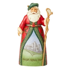 Jim Shore - Celtic Christmas Greetings - Irish Santa