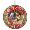 Jim Shore Heartwood Creek - Holy Family Dated 2019 Ornament