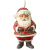 Jim Shore Heartwood Creek - Mini Jolly Santa Hanging Ornament