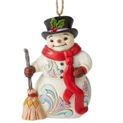 Jim Shore Heartwood Creek - Snowman with Long Scarf Ornament