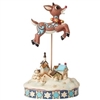 Rudolph Traditions by Jim Shore - Leaping Rudolph With Bells