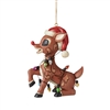 Rudolph Traditions by Jim Shore - Rudolph Wrapped In Lights Ornament