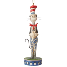 Jim Shore Heartwood Creek - Cat In The Hat Ornament
