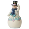 Jim Shore Heartwood Creek | Jolly & Joyful - Snowman with Top Hat  | 6008121 | DBC Collectibles