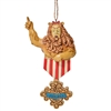 Jim Shore Heartwood Creek | Cowardly Lion Courage Ornament - 6008313 | DBC Collectibles