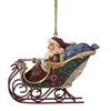 Jim Shore Heartwood Creek | Santa in Sleigh Event Ornament 6008766 | DBC Collectibles