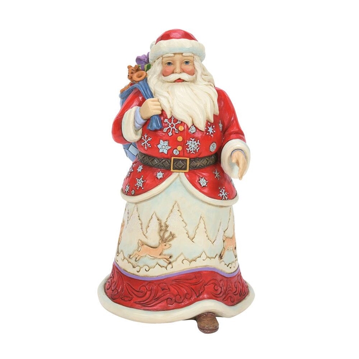 Jim Shore Heartwood Creek | Wherever You Go, Let Kindness Show - Santa with Bag  6008878 | DBC Collectibles