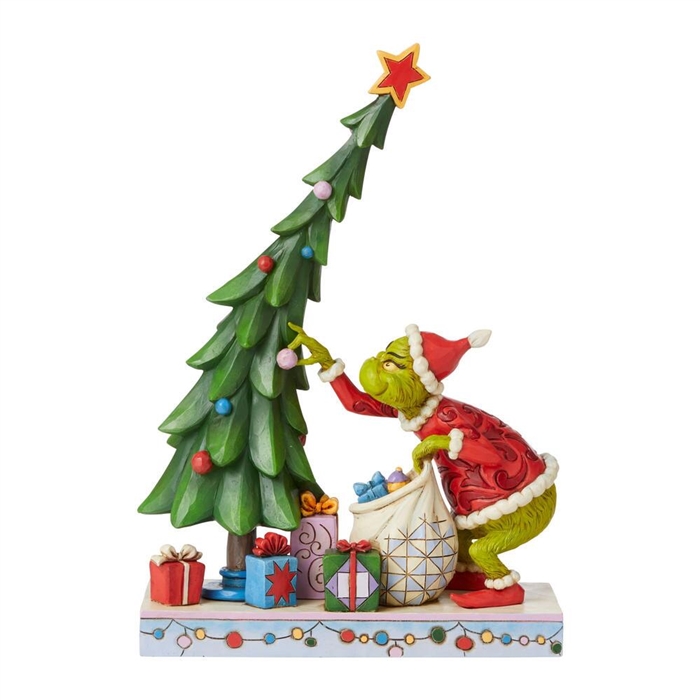 Jim Shore Grinch | Grinch Un-decorating Tree 6008886 | DBC Collectibles