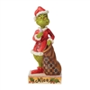Jim Shore Grinch | Grinch Two-Sided Naughty Or Nice 6008891 | DBC Collectibles