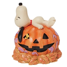 Peanuts By Jim Shore | Snoopy Lying On Pumpkin 6008966 | DBC Collectibles