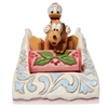 Jim Shore Disney Traditions | A Friendly Race - Donald and Pluto Sledding 6008973 | DBC Collectibles