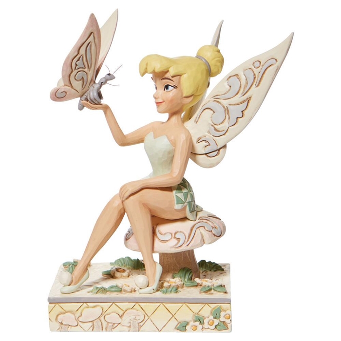 Jim Shore Disney Traditions | Passionate Pixie - Tinkerbell White Woodland  6008994 | DBC Collectibles